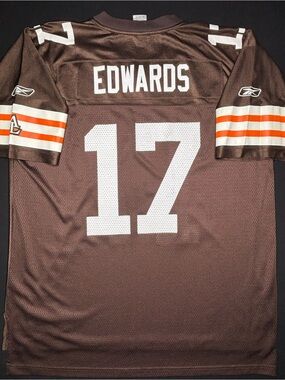 Cleveland Browns Braylon Edward’s Reebok Football Jersey Size: XL